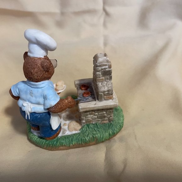 Bears At BBQ Tender Touch Figurine - Picture 3 of 7